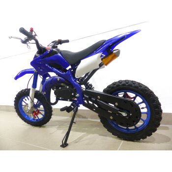 Pocketbike Dirtbike Pocket Cross 49cc Bike Kindercross Crossbike KXD 701 Blau