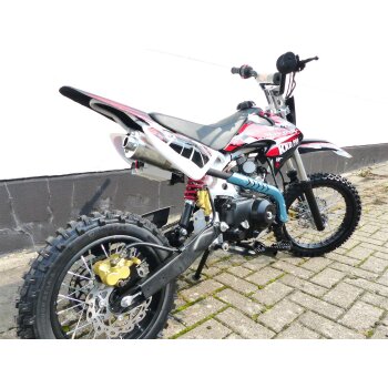 125ccm Dirtbike Pitbike KXD 607 4Takt Automatik 14/12 Enduro Cross Motorrad Orang