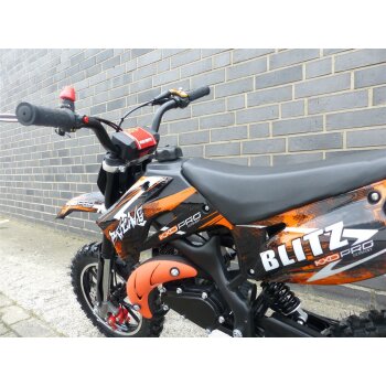 Pocketbike Dirtbike Pocket Cross 49cc Kinder Cross Crossbike KXD 708 Orange