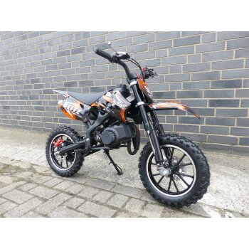 Pocketbike Dirtbike Pocket Cross 49cc Kinder Cross Crossbike KXD 708 Orange