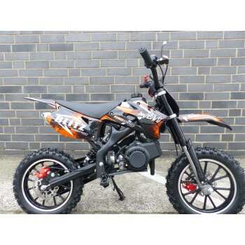 Pocketbike Dirtbike Pocket Cross 49cc Kinder Cross Crossbike KXD 708 Orange